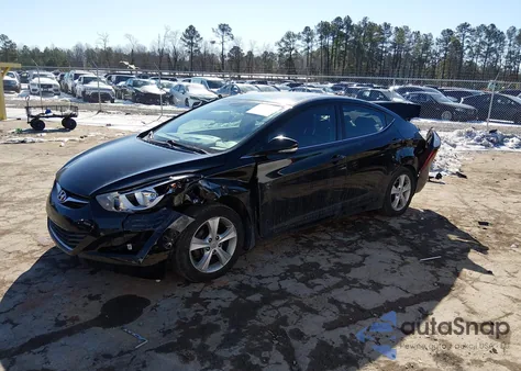 2016 Hyundai Elantra Value Edition z USA, uszkodzony, nr VIN KMHDH4AE6GU600306